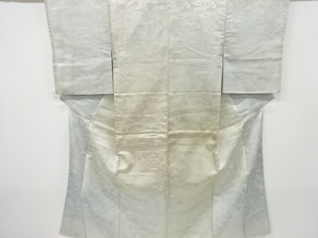 JAPANESE KIMONO / ANTIQUE NAKAGI / SILK / RINZU / WOVEN FLOWERS & BIRDS